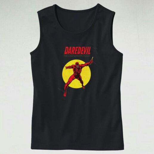 Vintage Daredevil The Man Without Fear Tank Top Design