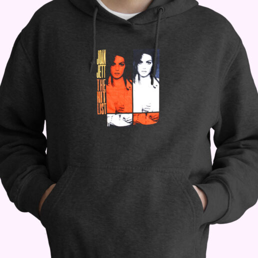 Vintage Joan Jett The Hit List Punk Rock Music Tour Hoodie Design