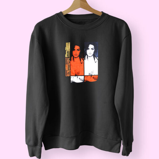 Vintage Joan Jett The Hit List Punk Rock Music Tour Sweatshirt Design