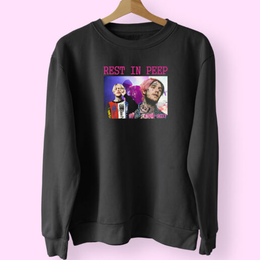 Vintage Lil Peep Rest In Peace Retro Sweatshirt Design