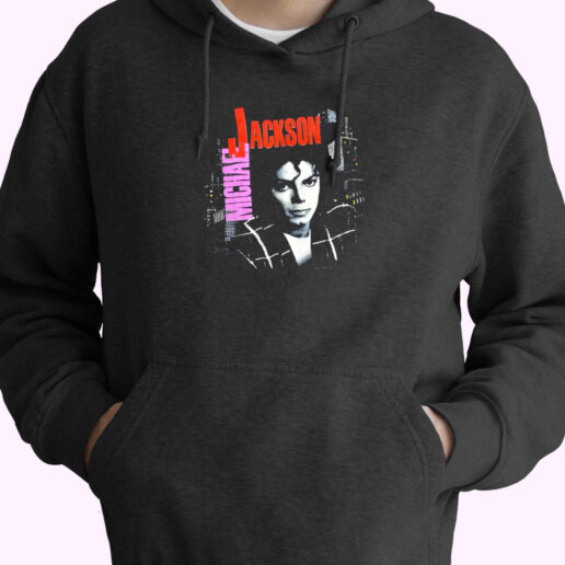 Vintage Michael Jackson Bad Tour 1988 Hoodie Design