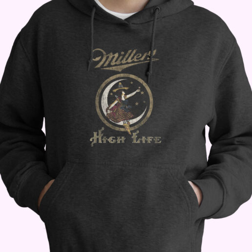 Vintage Miller High Life Lady Logo Hoodie Design