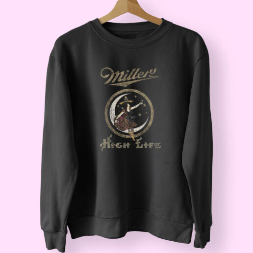 Vintage Miller High Life Lady Logo Sweatshirt Design