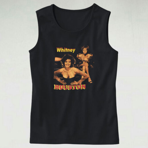 Vintage Whitney Houston Tank Top Design