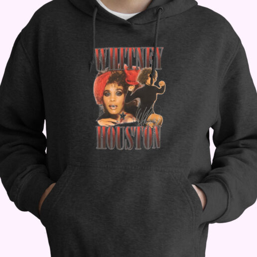 Whitney Houston 1986 Tour Vintage Hoodie Design