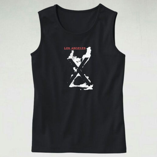 X Band Los Angeles Punk Metal Tank Top Design