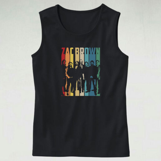 Zac Brown Band Retro Vintage Tank Top Design