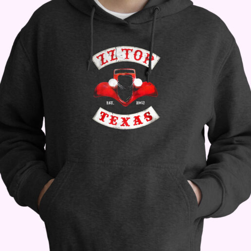 Zz Top Texas Rock Band Graphic Vintage Hoodie Design