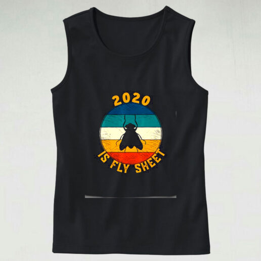 2020 Is Fly Sheet Vintage Election Vice Debate Graphic Tank Top