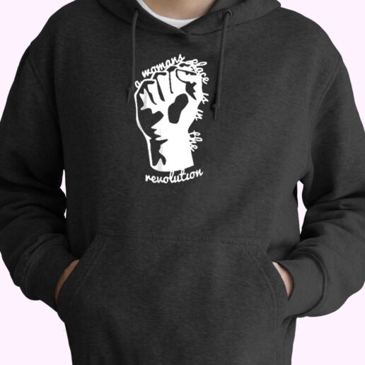 A Woman Place Is In The Revolution Black Lives Matter Symbol Essential Hoodie