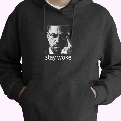 Activist Malcolm Stay Woke Essential Hoodie