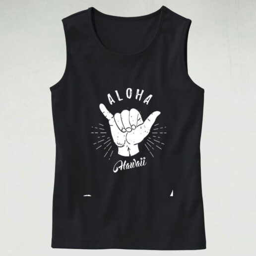 Aloha Hawaii Hand Graphic Tank Top