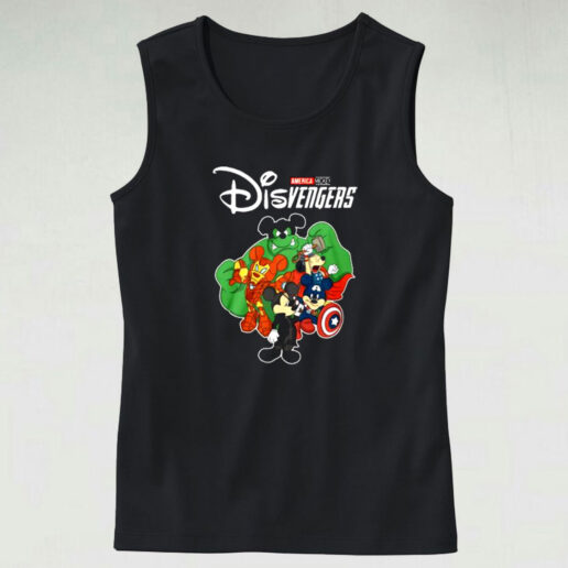 America Mickey Disvenger Superheroes Avengers Disney Graphic Tank Top