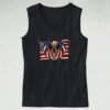 American Flag Patriotic Eagle Graphic Tank Top