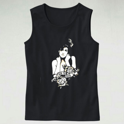 Amy Winehouse Back To Black Graphic Tank Top