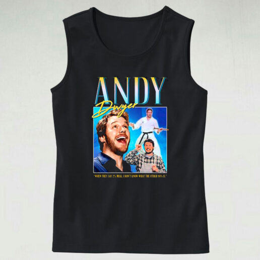 Andy Dwyer Homage Graphic Tank Top