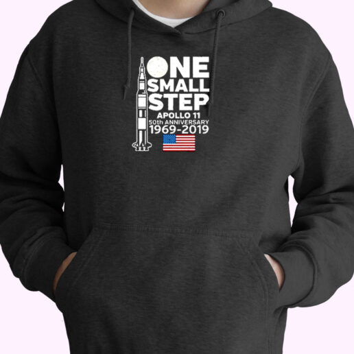 Apollo 11 One Small Step Moon Landing Essential Hoodie