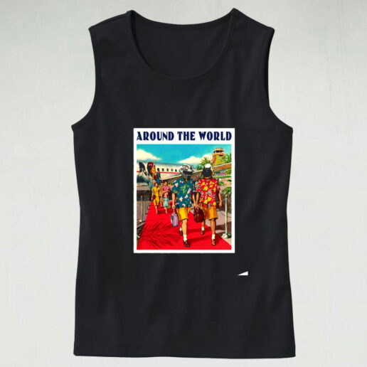 Around The World Daft Punk Graphic Tank Top