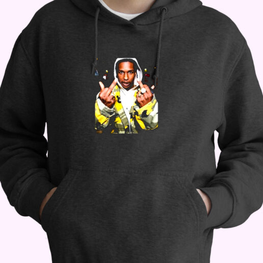 Asap Rocky Middle Finger Poster Essential Hoodie