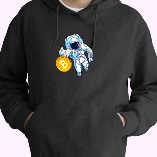 Astronaut Bitcoin Trader Crypto Asset Essential Hoodie