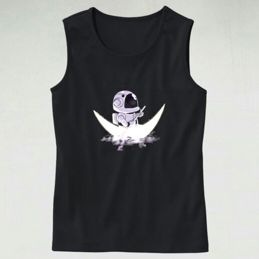 Astronaut Moon Sailing Graphic Tank Top