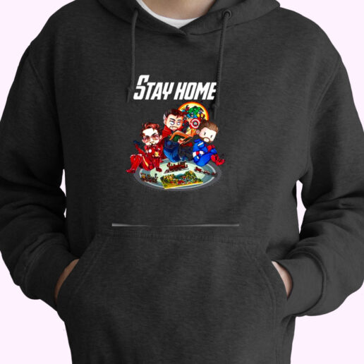 Avengers Stay Home Essential Hoodie