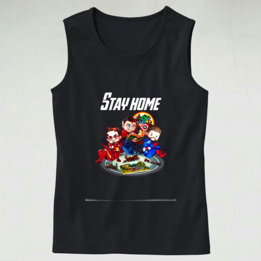 Avengers Stay Home Graphic Tank Top