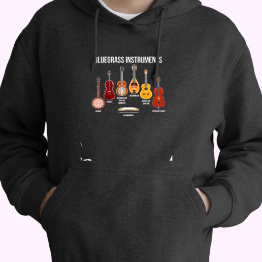 Banjo Bluegrass Instruments Essential Hoodie