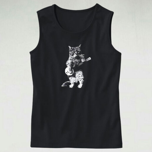 Banjo Cat Graphic Tank Top