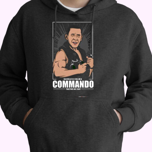 Barrack Obama Commando Together W Fight Essential Hoodie