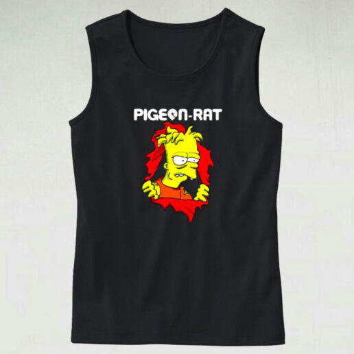 Bart Pigeon Rat Hugo Ripper Graphic Tank Top