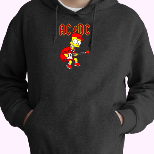 Bart Simpson Acdc Essential Hoodie