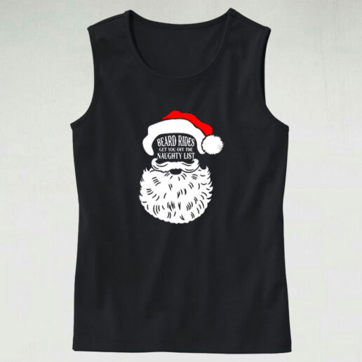 Beard Rides Get You Off The Naughty List Graphic Tank Top