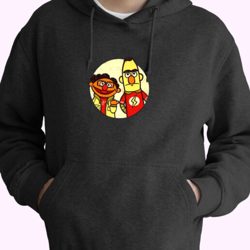 Bert And Ernie Puppet Mashup Big Bang Theory Essential Hoodie