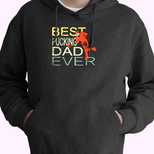 Best Pucking Dad Ever Hockey Essential Hoodie