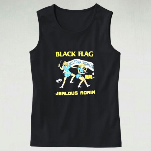 Black Flag Jealous Again Graphic Tank Top