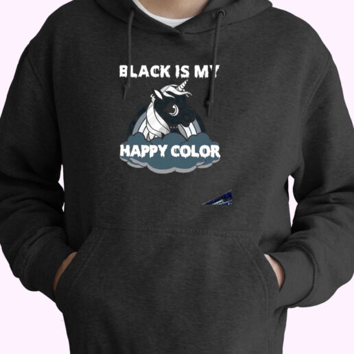 Black Is My Happy Color Essential Hoodie