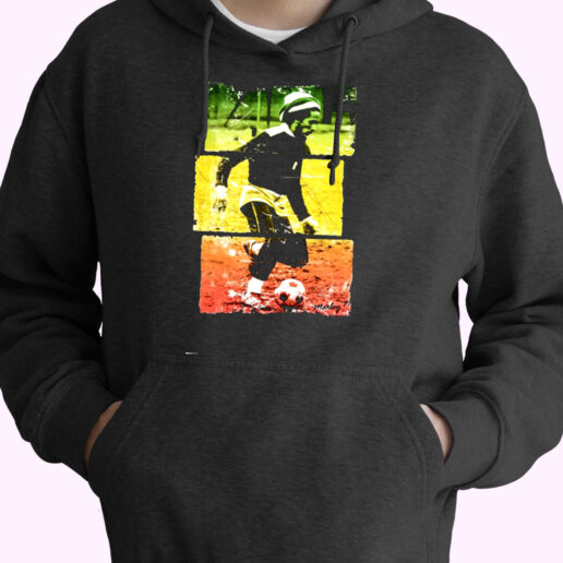 Bob Marley Play Football Essential Hoodie