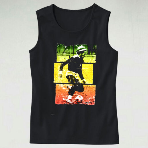 Bob Marley Play Football Graphic Tank Top