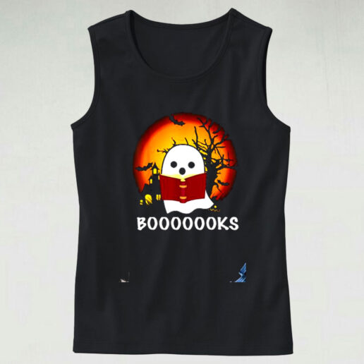 Boo Read Books Halloween Boooooks Graphic Tank Top