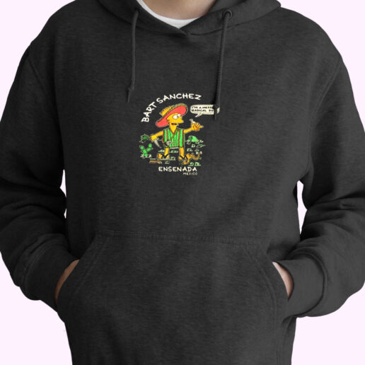 Bootleg Bart Simpson Mexico The Simpsons Essential Hoodie