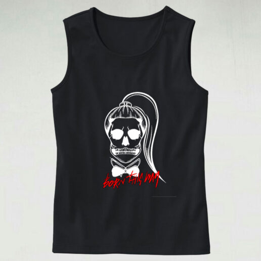 Born This Way Gaga Skull Graphic Tank Top