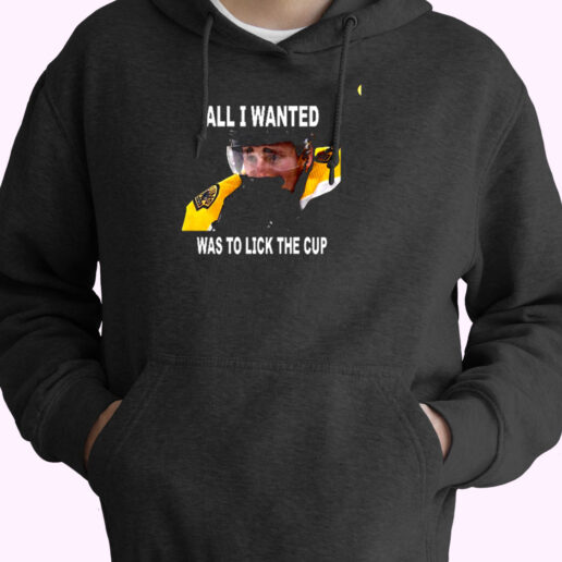 Brad Marchand All I Wanted Was To Lick The Cup Essential Hoodie