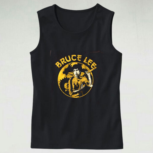 Bruce Lee Circle Dragon Graphic Tank Top