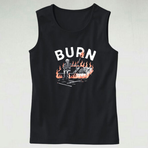 Burn Skull Graphic Tank Top