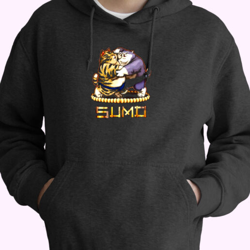 Cats Sumo Wrestling Essential Hoodie