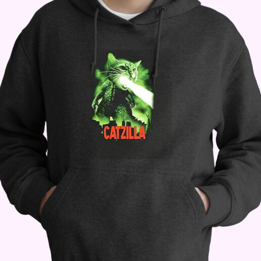 Catzilla Funny Cat Parody Essential Hoodie