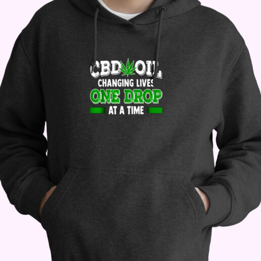 Cbd Oil Shirt Cannabinoid Hemp Heals Slogan Essential Hoodie