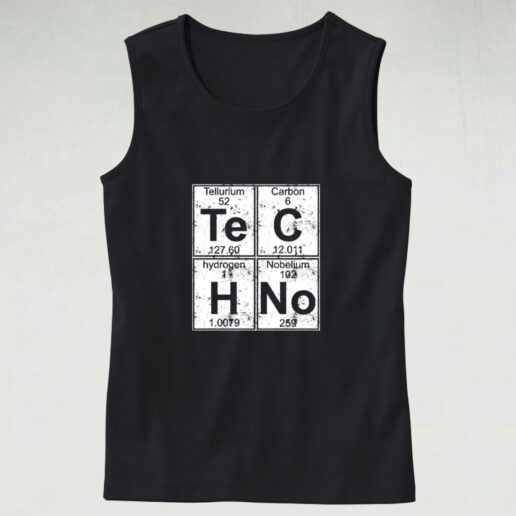 Chemical Element Of Techno Music Graphic Tank Top