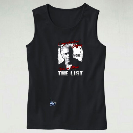 Congratulations Jeffrey Epstein Graphic Tank Top